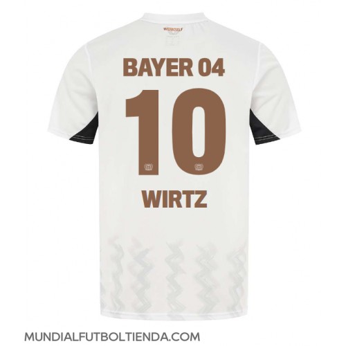 Camiseta Bayer Leverkusen Florian Wirtz #10 Segunda Equipación Replica 2024-25 mangas cortas